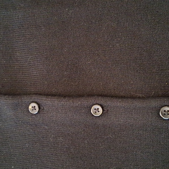 Talbots Black and White Fair Isle Cardigan NWT L - Picture 6 of 8